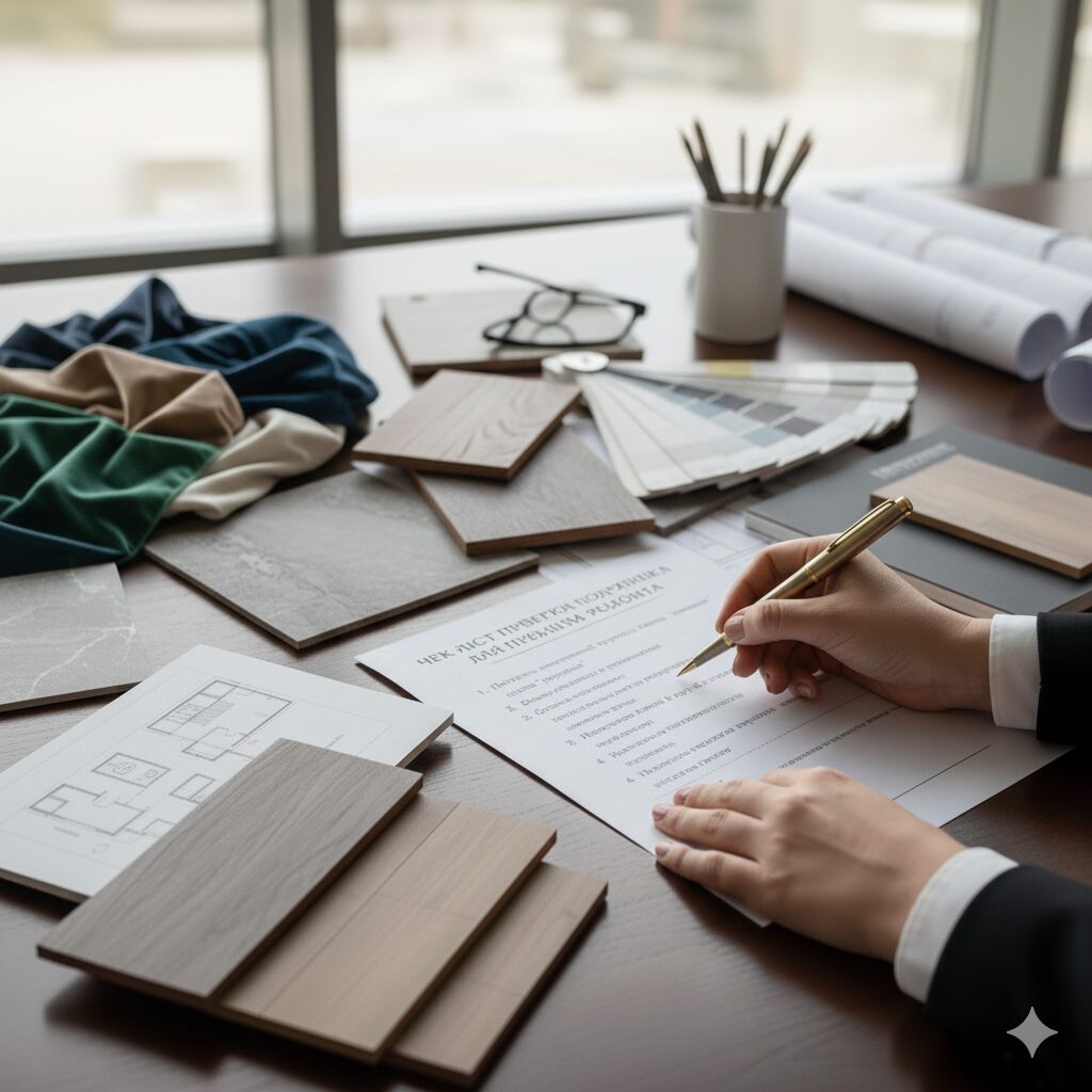 Чек-лист проверки подрядчика для премиум-ремонта