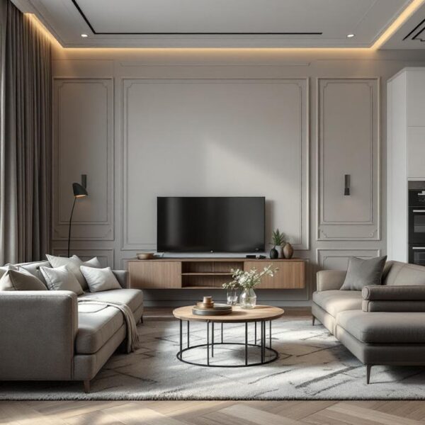 Дизайн-проект трехкомнатной квартиры на Тверской