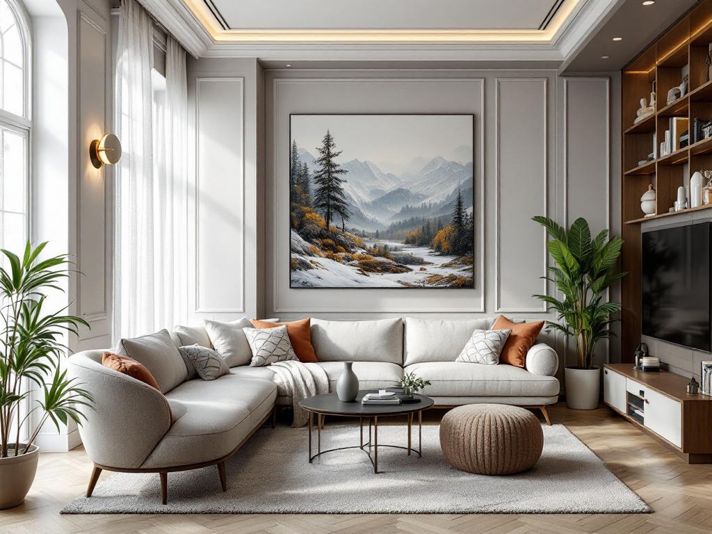 План электрики с розетками и выключателями в дизайн-проекте интерьера