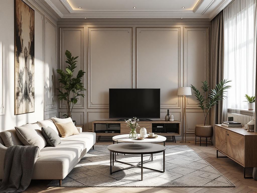 дизайнерская мебель в роскошном интерьере