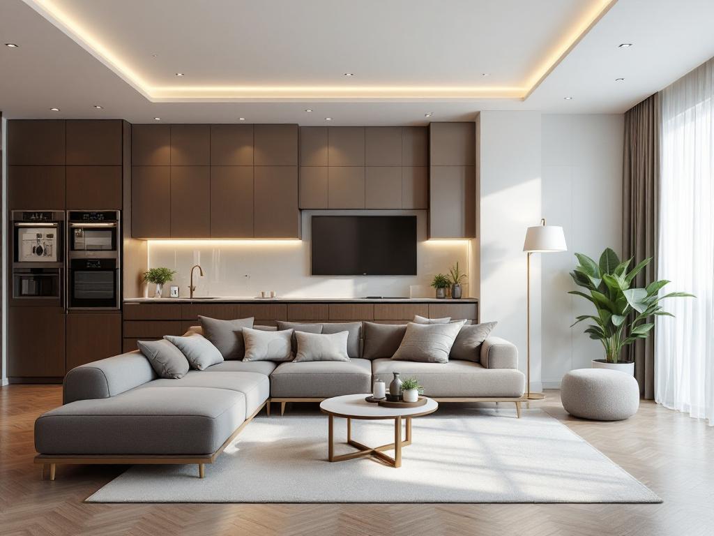 Гостиная в стиле бохо с яркими текстильными элементами и винтажной мебелью