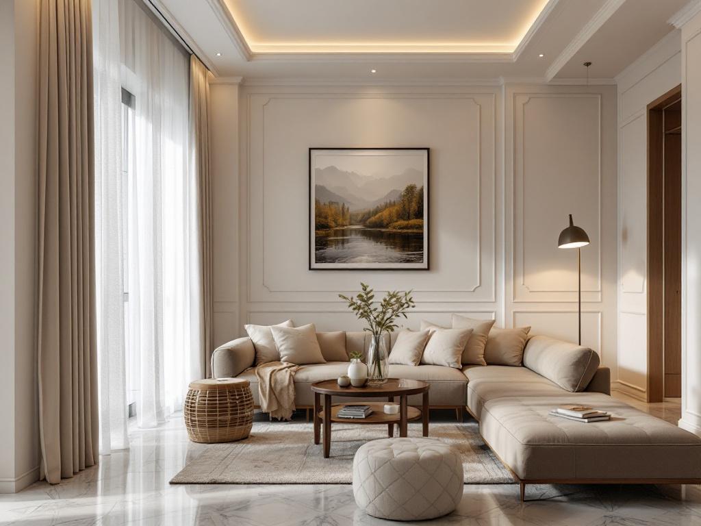 Уютная спальня в стиле бохо с балдахином и текстилем