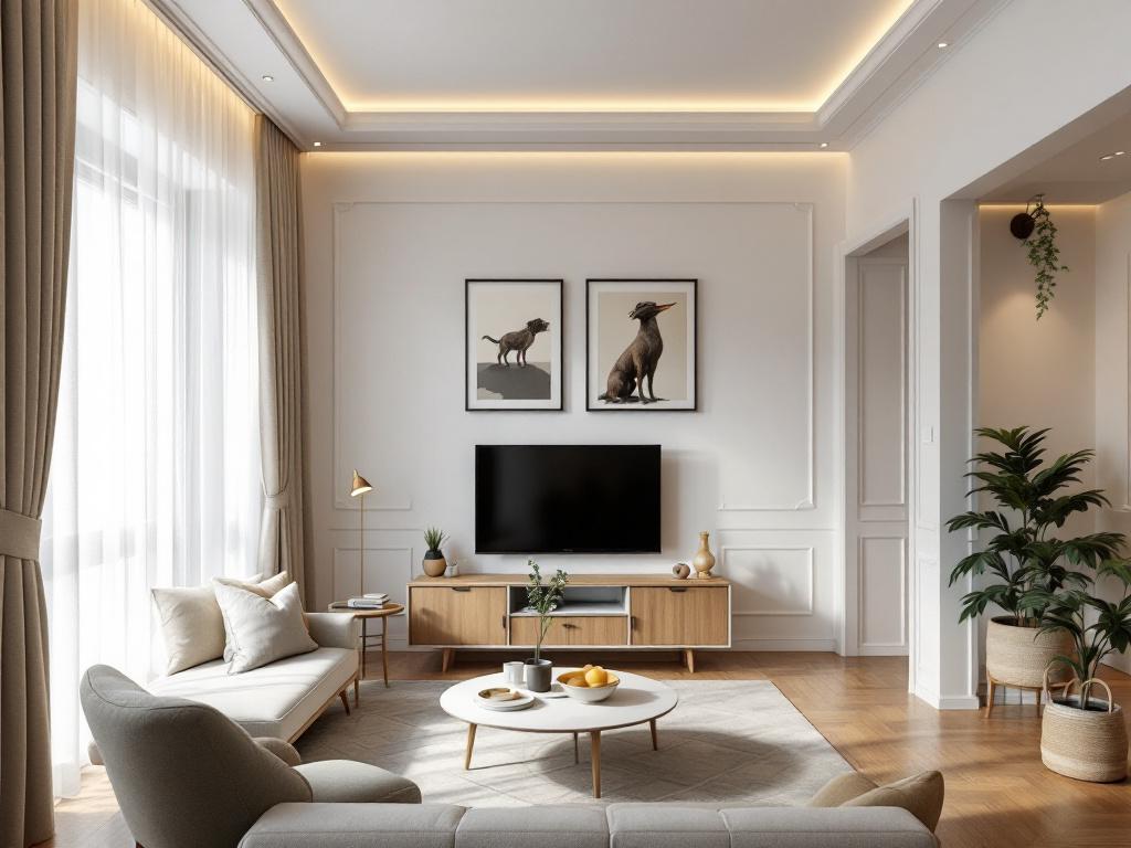 Современная душевая зона walk-in с стеклянным ограждением