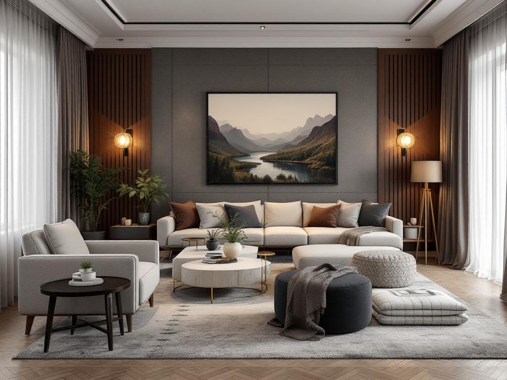 Готовый интерьер квартиры с верандой