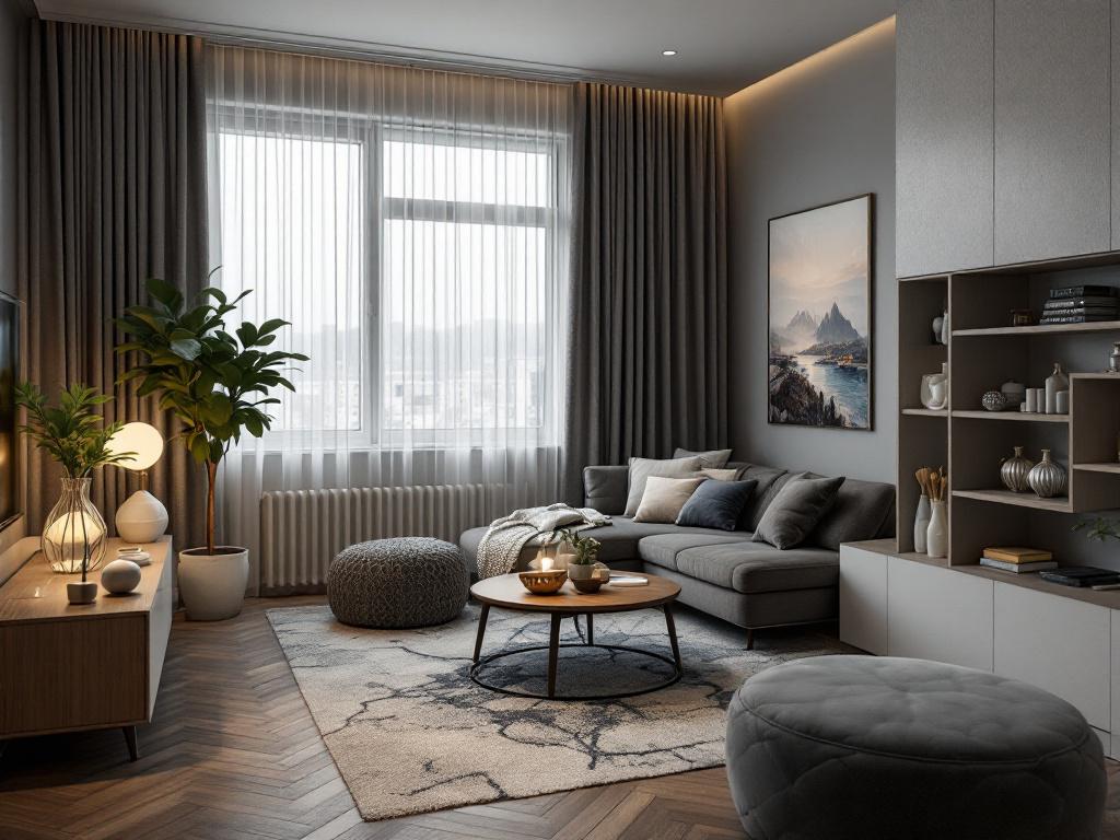 Лофт стиль в интерьере с кирпичной стеной и высокими потолками