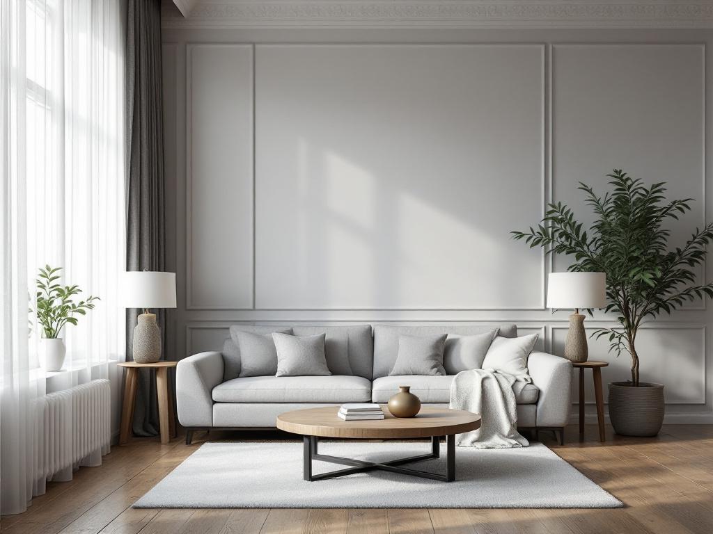 Тренды дизайна интерьера 2025 года с натуральными материалами