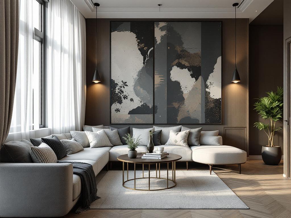 Многослойное освещение в интерьере дома у воды