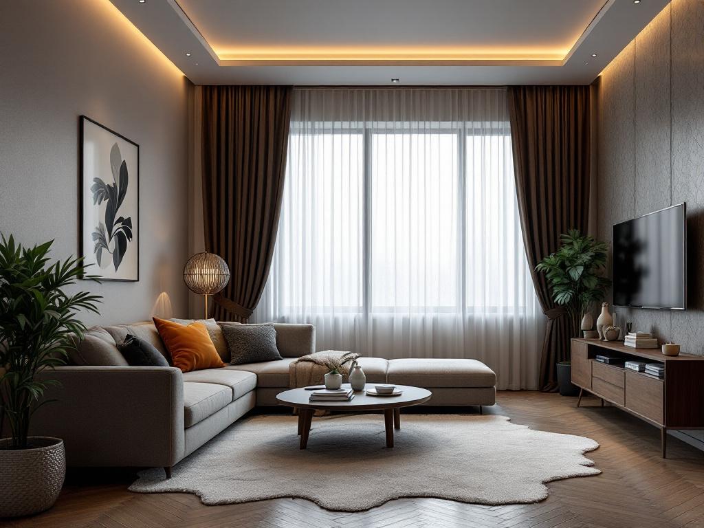 Современный интерьер с элементами фитодизайна