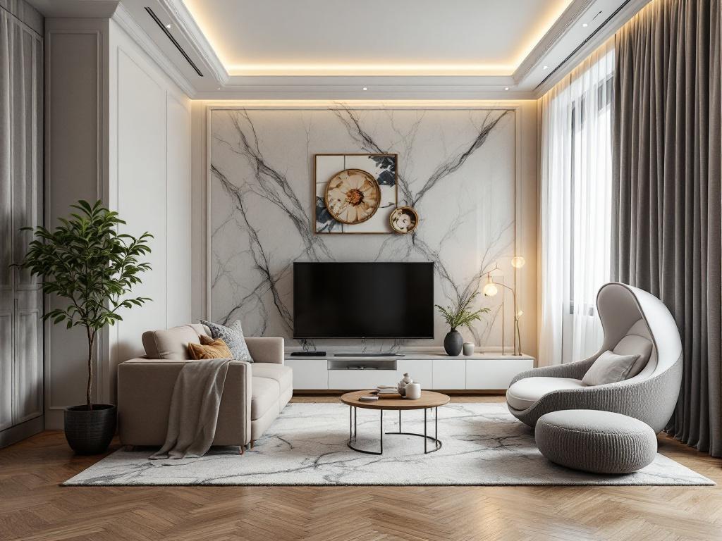 Классический интерьер с керамическими элементами: элегантность и долговечность в вашем доме