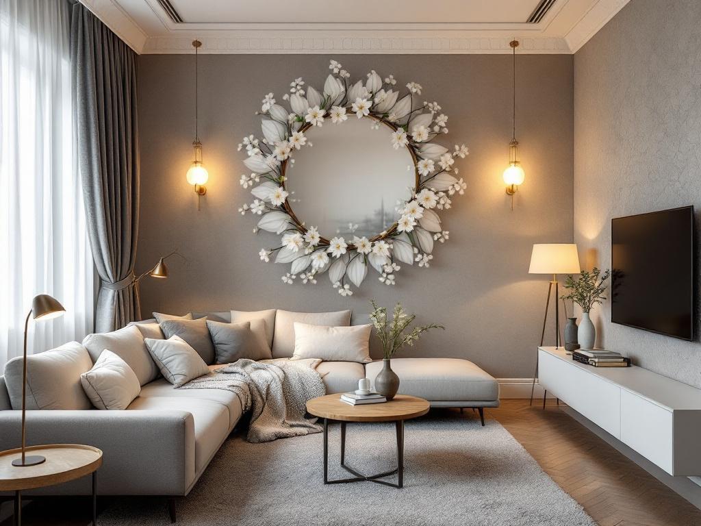 Цветовые переклички в декоре двухуровневой квартиры