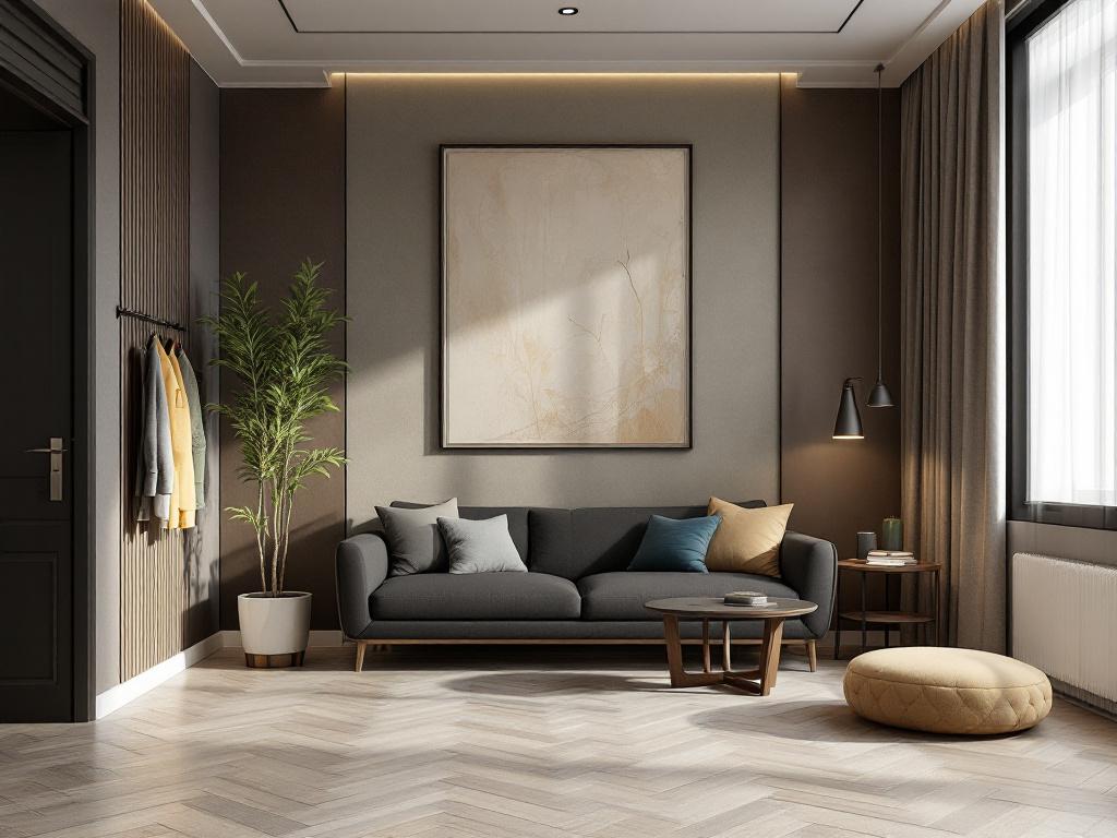 Каскадная люстра в двухуровневой квартире