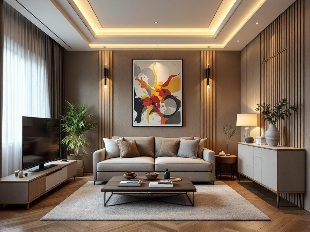 многоуровневое освещение в коммерческом интерьере