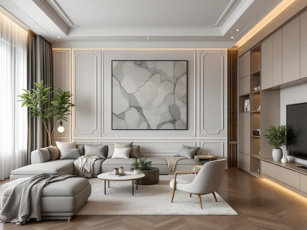 Барная зона в интерьере гостиной коттеджа