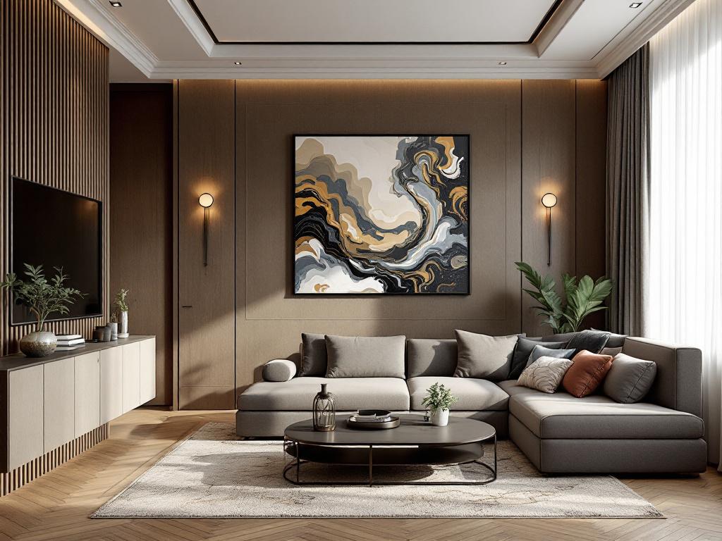 Гостиная с панорамным остеклением и видом на лесной ландшафт