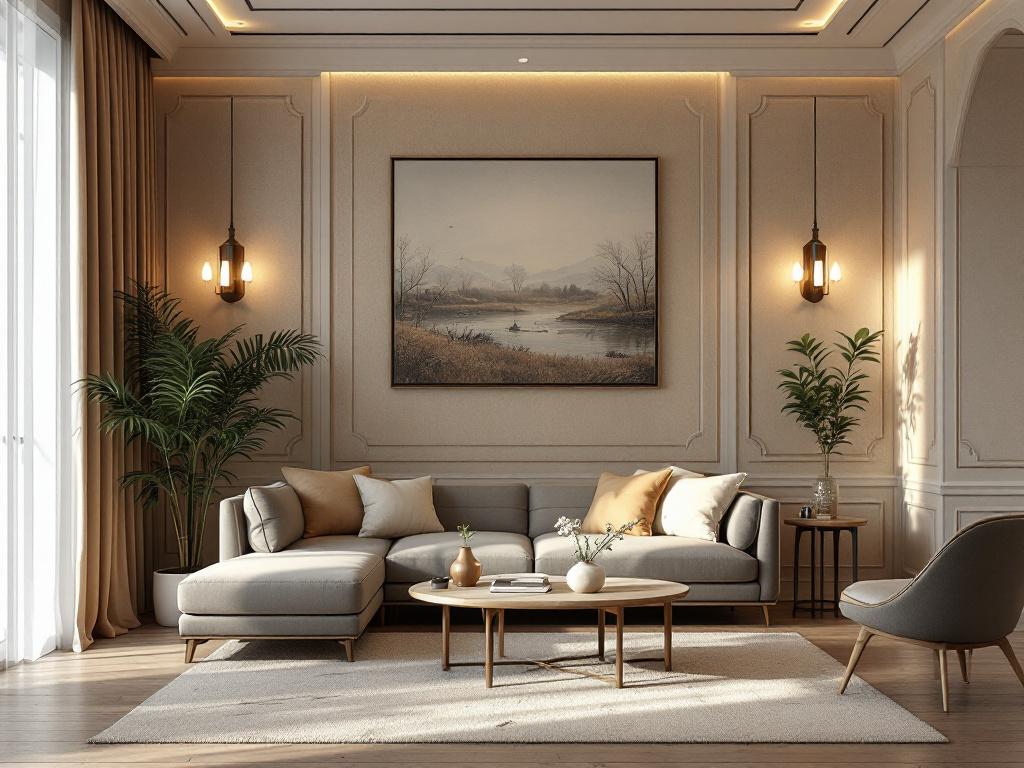 Гармоничное сочетание цветовой палитры интерьера и природного ландшафта