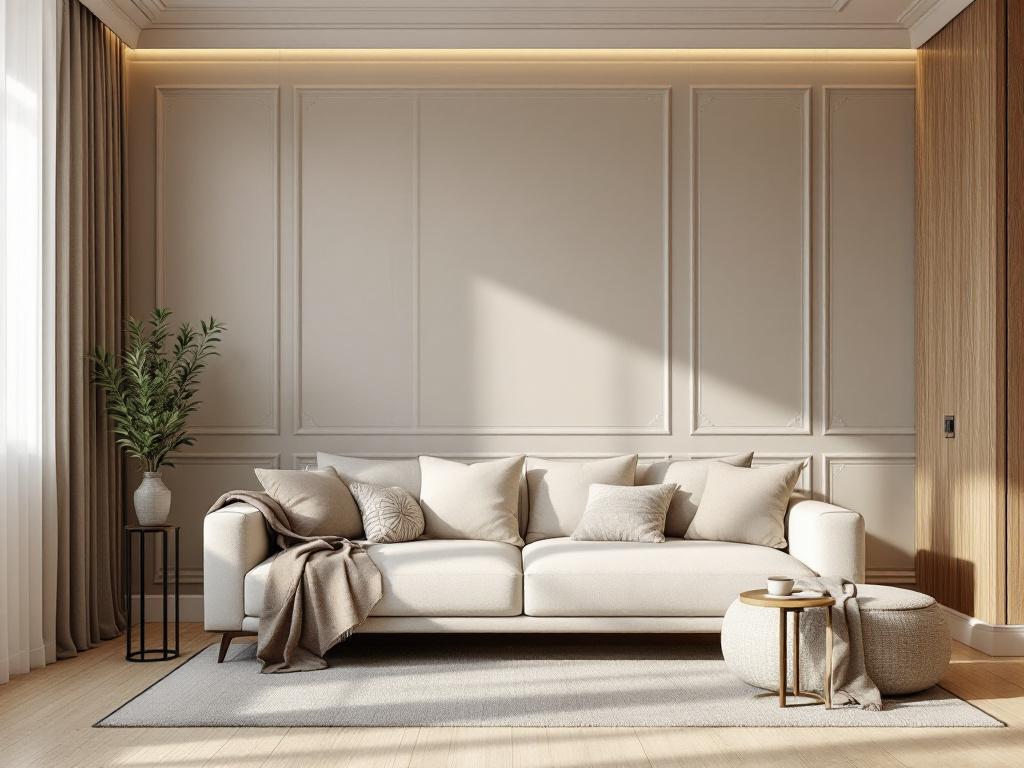 Концепция дизайна интерьера бункера со светлыми тонами