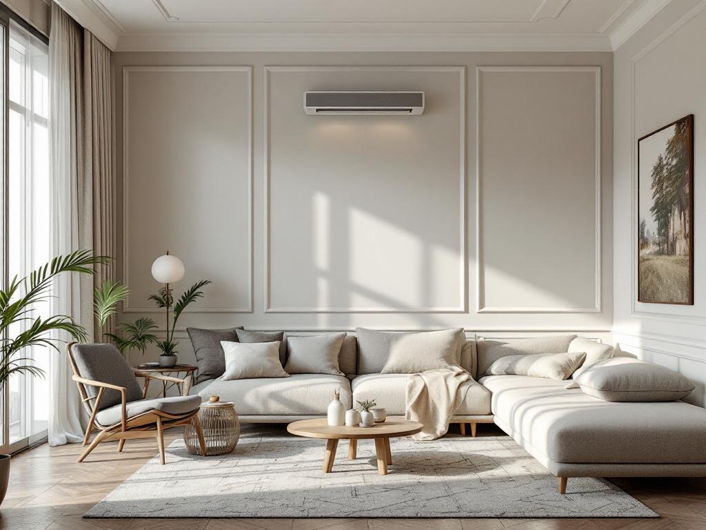 Скандинавский стиль в дизайне домашнего офиса с деревянной мебелью