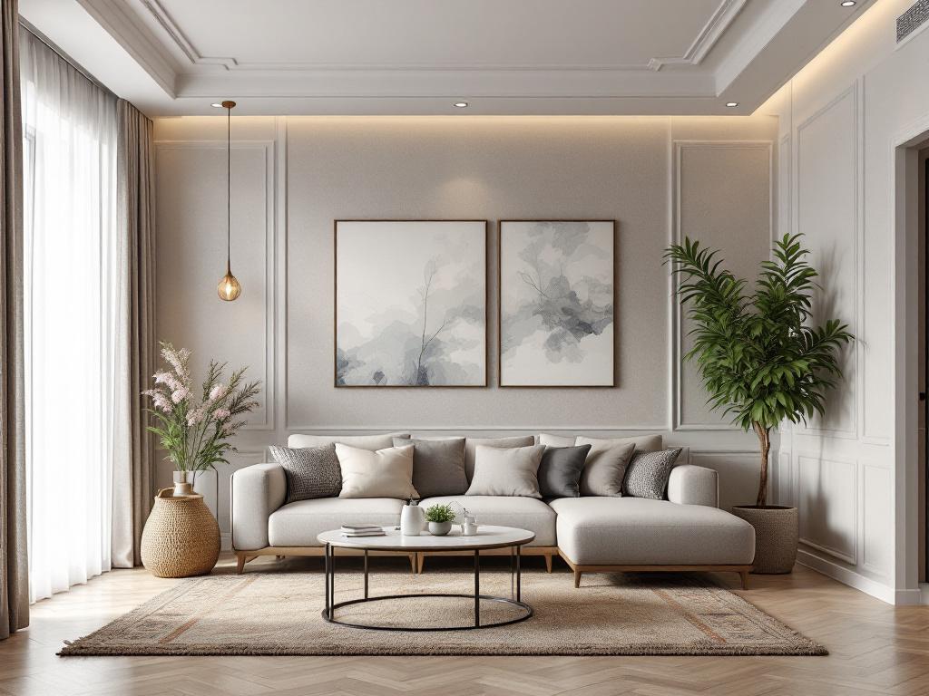 Многоуровневое освещение в домашнем офисе с настольной лампой и потолочными светильниками