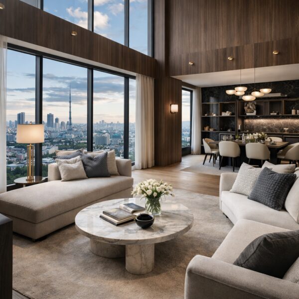 Дизайн интерьера пентхауса — Услуги по созданию эксклюзивных проектов