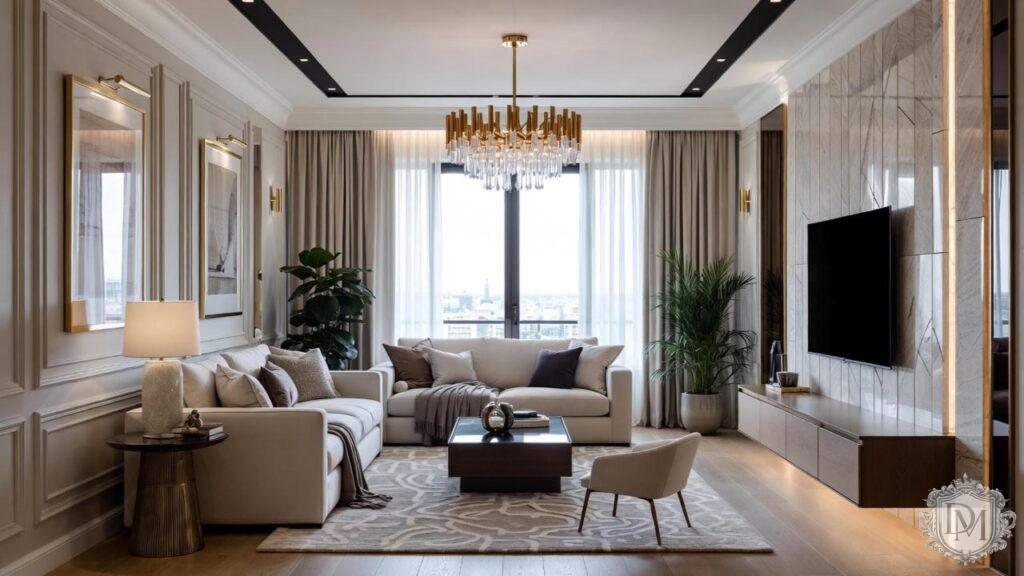 Дизайн-проект трехкомнатной квартиры на Тверской: реализация в современной классике