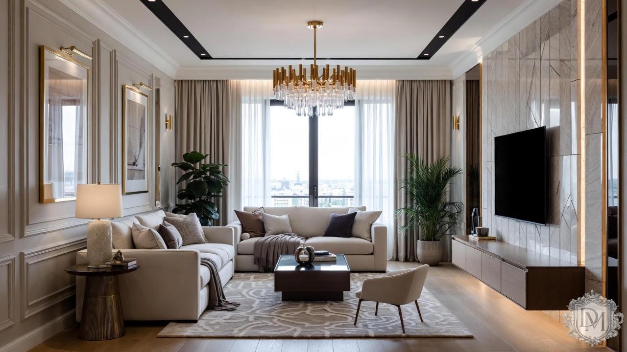 Дизайн-проект трехкомнатной квартиры на Тверской: реализация в современной классике