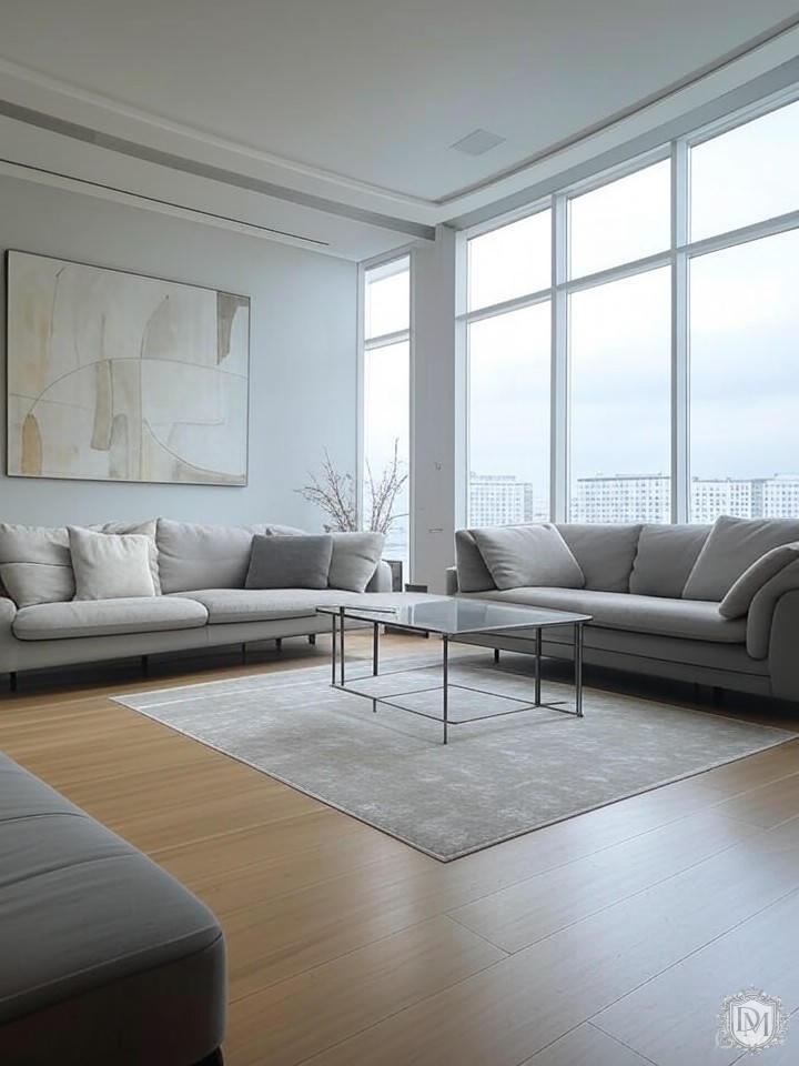 Дизайн интерьера с высокими потолками в ЖК Хорошевский