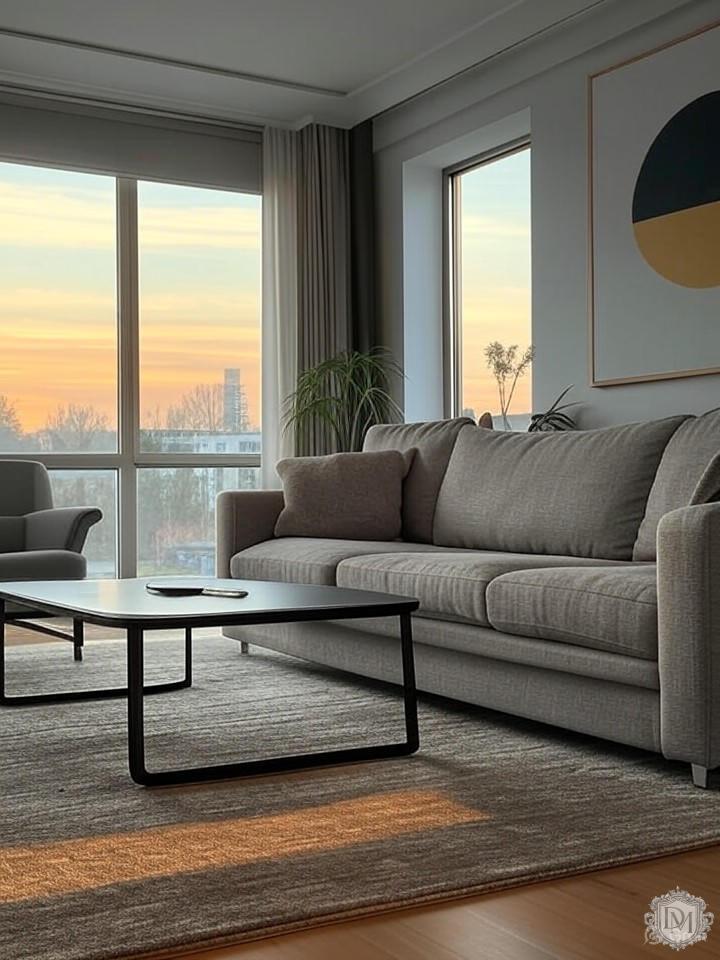 3D визуализация гостиной в ЖК Хорошевский