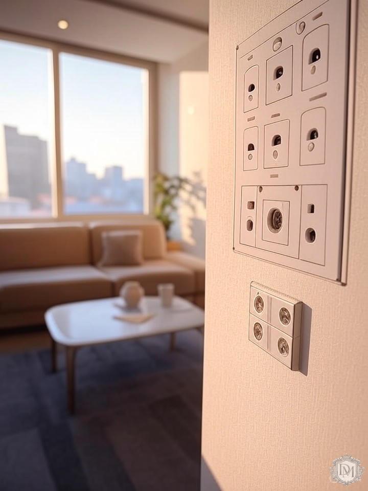 План электрики с розетками и выключателями