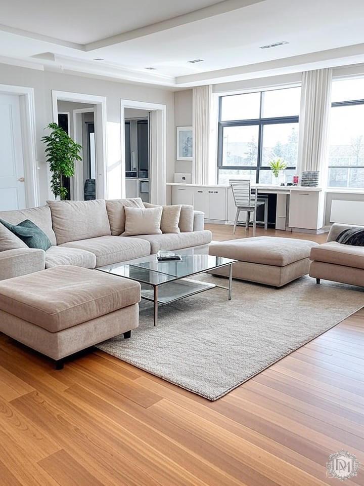 План расстановки мебели в трёхкомнатной квартире