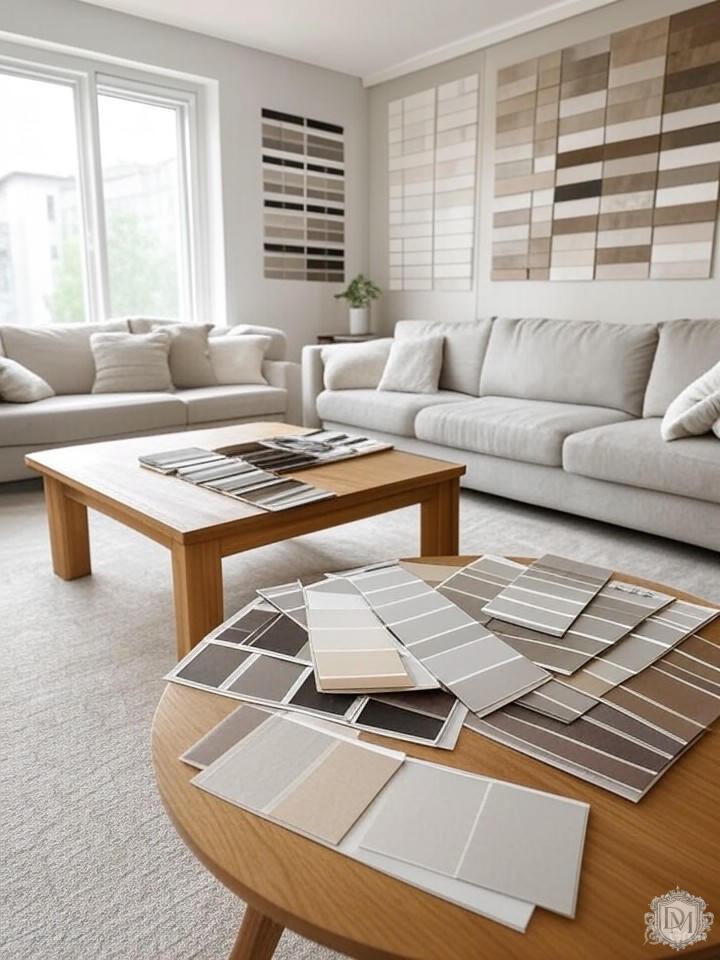 образцы материалов для дизайн-проекта квартиры