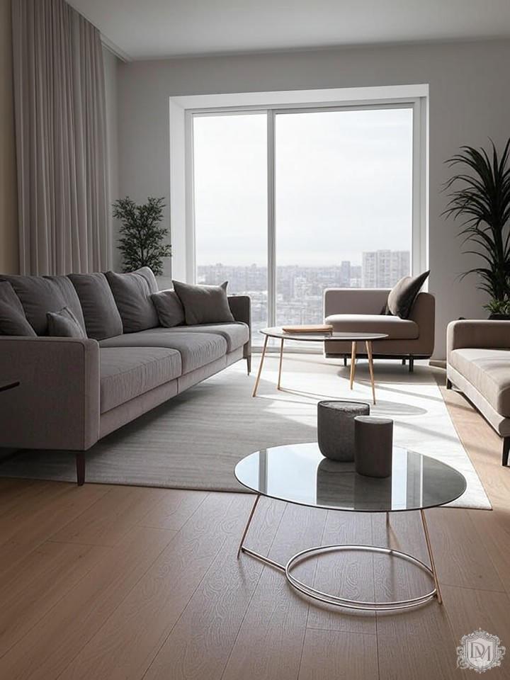 Минималистичный дизайн интерьера квартиры в ЖК Воробьёв Дом