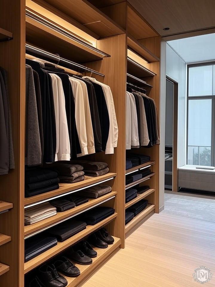 Гардеробная комната в квартире ЖК Воробьёв Дом