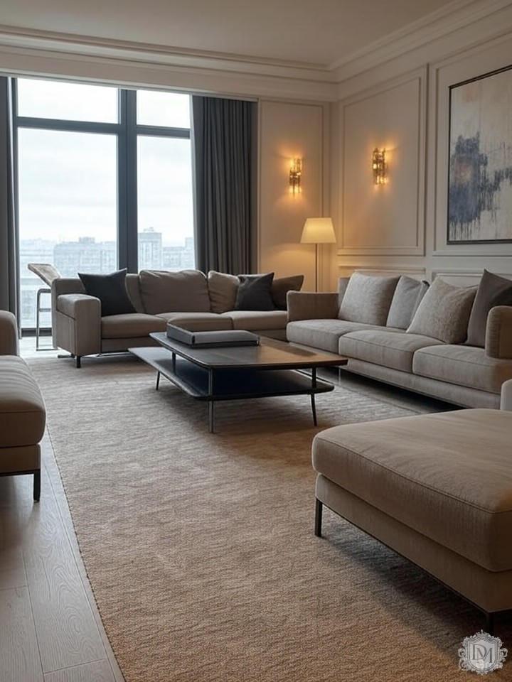 Современная классика в интерьере квартиры премиум класса