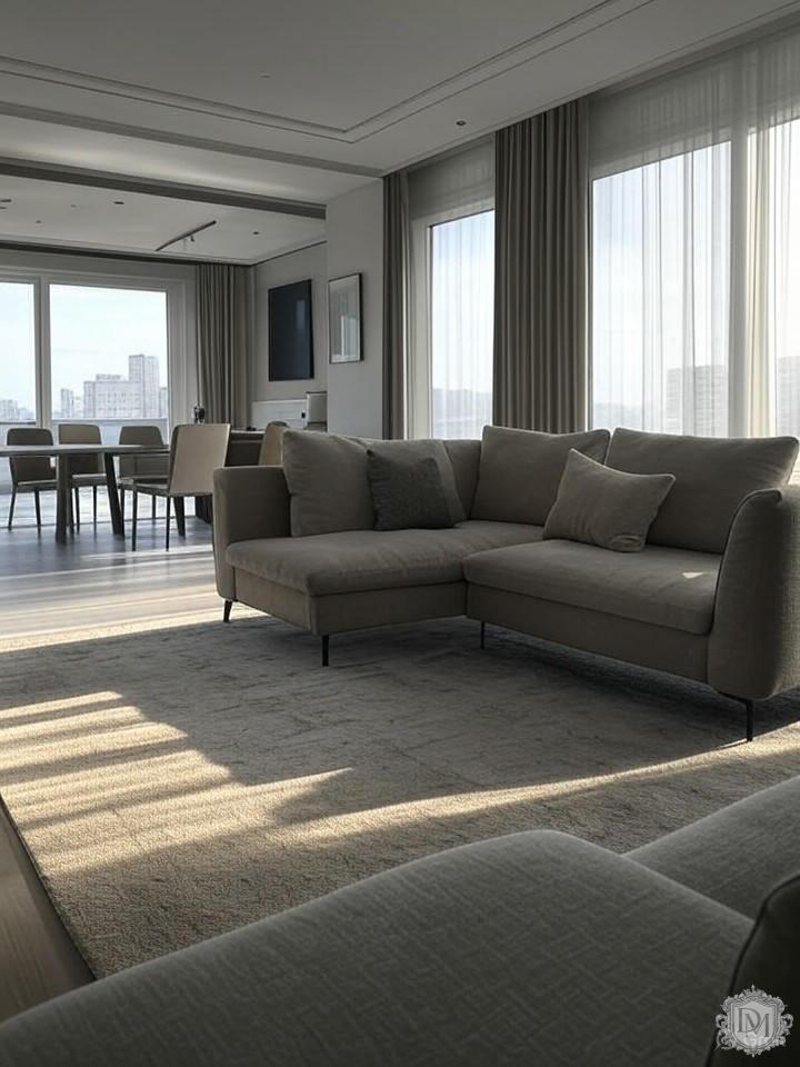 Планировка квартиры в ЖК Серебряный Бор с зонированием пространства