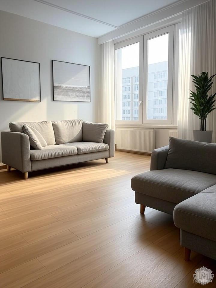 Планировка квартиры в ЖК Сады Пекина с зонированием