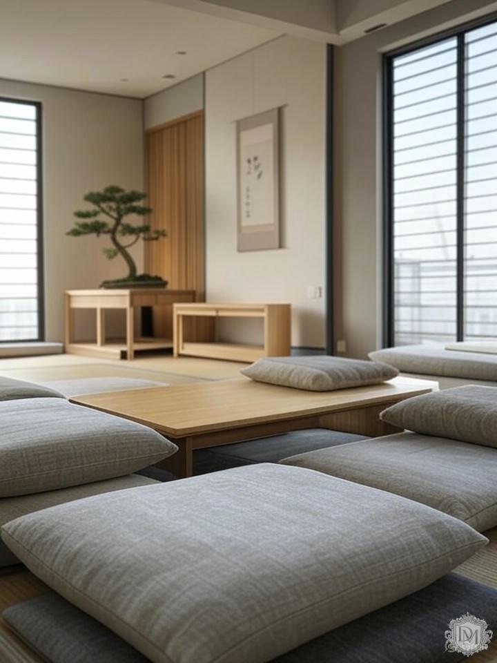 Современный интерьер с японскими мотивами в ЖК Сады Пекина