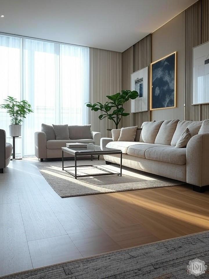 Планировка трёхкомнатной квартиры с дизайном