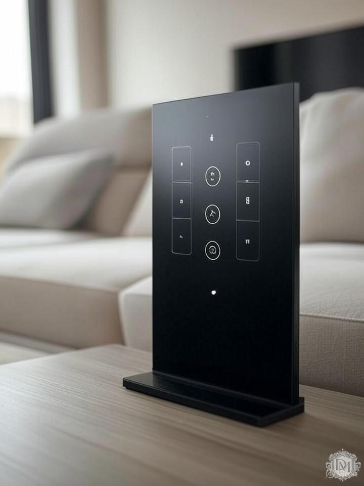 Панель управления умным домом в интерьере