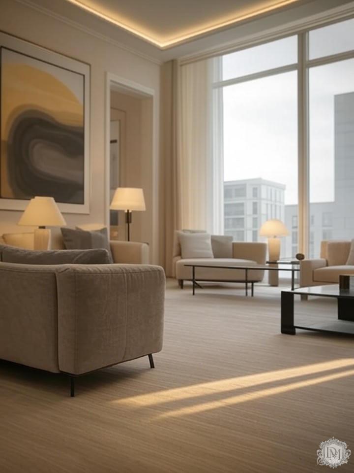 Многоуровневая система освещения в премиальной квартире