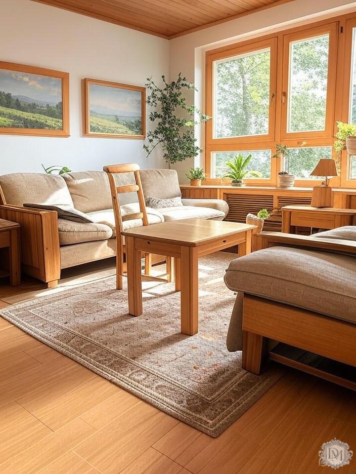 Натуральные материалы в дизайне интерьера коттеджа