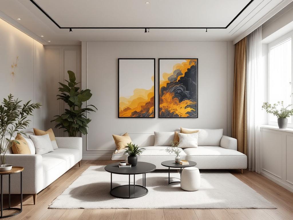 Дизайн интерьера просторной квартиры в Москве с зонированием