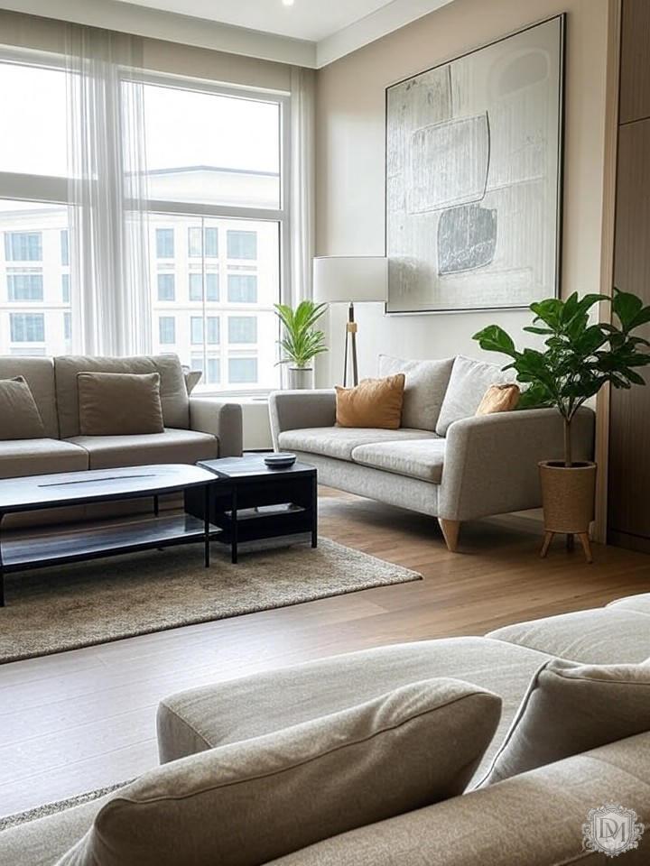 Планировка квартиры в ЖК Чистые пруды с зонированием