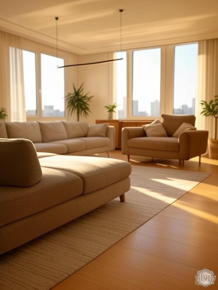 Зонирование open space в квартире ЖК Чистые пруды