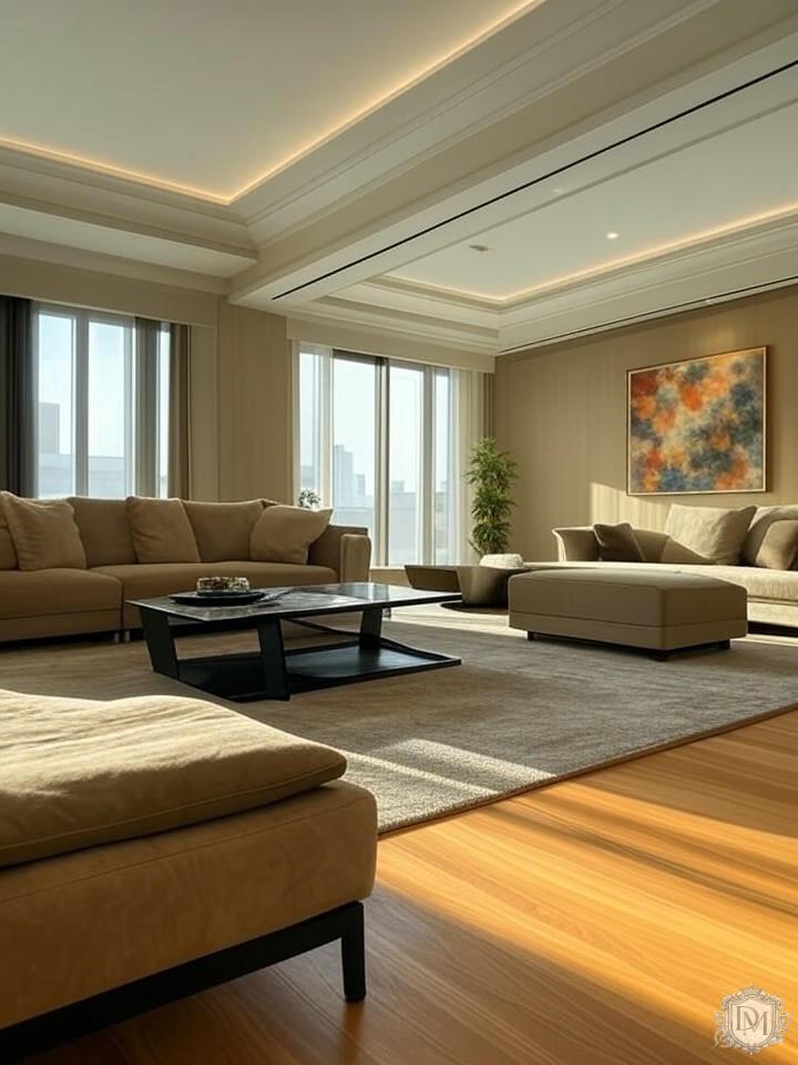 Планировочное решение квартиры в ЖК Barkli Residence с высокими потолками