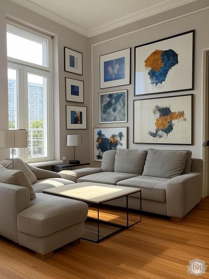 Персонализированный интерьер с коллекцией искусства