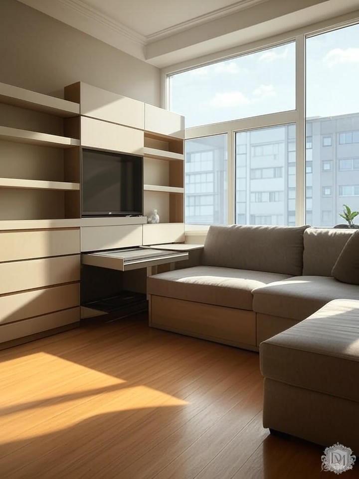 Встроенные системы хранения в квартире 60 кв м