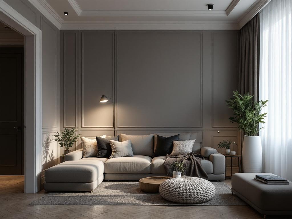 многоуровневое освещение в дизайне современной гостиной