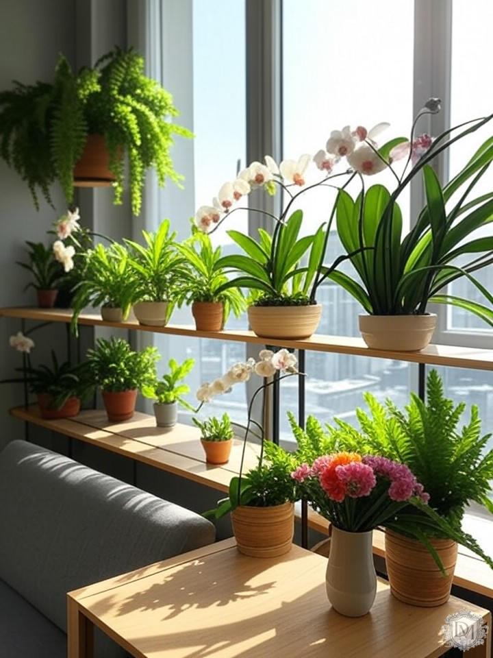 Комнатные растения в интерьере современной московской квартиры