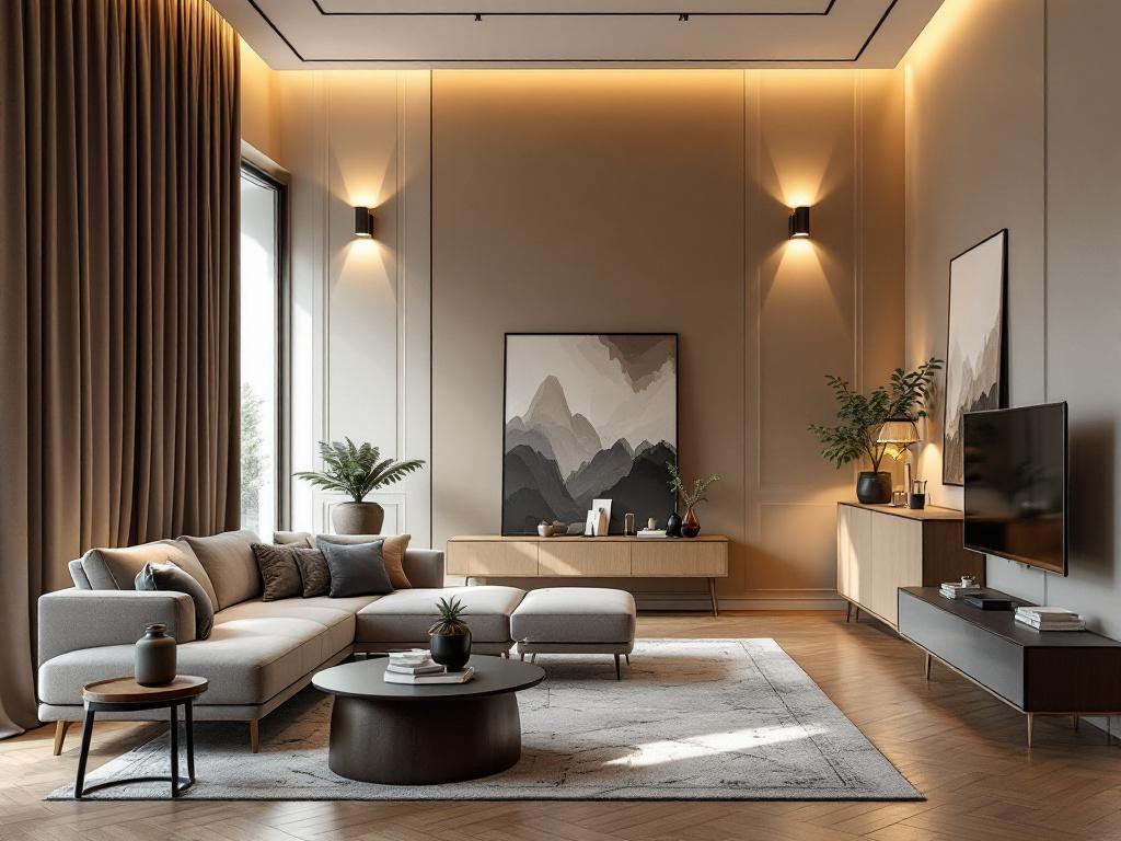 Скандинавский интерьер с натуральными материалами и светлыми тонами