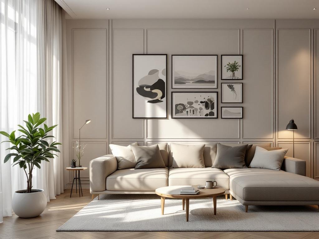 Современный интерьер в стиле контемпорари